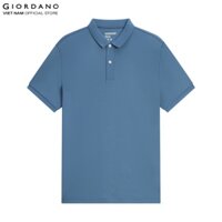 Áo Polo Nam Trơn Ngắn Tay Liquid Touch Polo Giordano 01012291 -  22-Xanh -  L