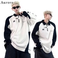 áo polo nam unisex thời trang áo sweater có cổ hiphop áo sweater polo oversize simple