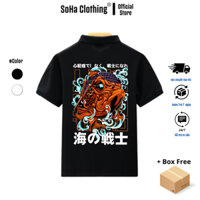 Áo polo nam vải cá sấu cotton nam tính, thanh lịch, sang trọng fish japan - SoHa Clothing