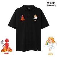 Ao Polo Nam Vai Cá Sấu Cotton Cao Cấp MYO Devil and Angel Q007