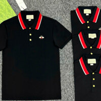 Áo Polo Nam Viền Cổ Thêu Logo Con Ong Đính Cúc Vàng - Áo Polo Nam Chất Cá Sấu Dày Dặn Hotrend 2025 New