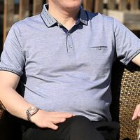 Áo polo nam viền cổ - Xám nhạt L