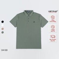 Áo Polo Nam VIỆT PHÁP Form Luxury - Thun Lụa Lạnh, lịch lãm, sang trọng 2A103