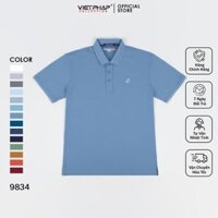 Áo Polo Nam VIỆT PHÁP Form Luxury - Thun 4 Chiều Trơn , lịch lãm, sang trọng 9834
