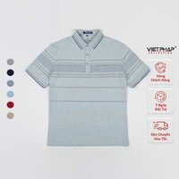 Áo Polo Nam VIỆT PHÁP Form Luxury - Thun 4 Chiều Lạnh lịch lãm, sang trọng 50063