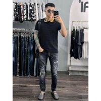 Áo Polo Nam Vơ Sạc Trơn Họa Tiết Cổ Cực Chất - Áo Polo Nam Cotton Cao Cấp