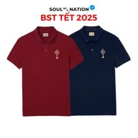 Áo Polo Nam/Nữ Unisex có cổ Basic THÊU KIM TỴ ĐỒNG TÂM vải cá sấu Pique Cotton, chỉn chu, sang trọng - SOUL OF A NATION