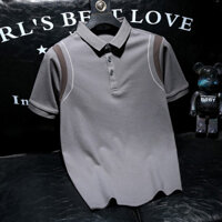 Áo polo ngắn tay mùa hè cho nam, áo thun công sở màu sắc, cổ bẻ, cotton nguyên chất, áo thời trang đa năng OPNC