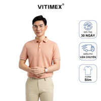 Áo polo ngắn tay VITIMEX ATS5003 phom Slimfit ôm vừa, chất liệu cao cấp, thiết kế lịch lãm