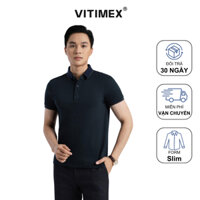 Áo polo ngắn tay VITIMEX ATS3037 phom slimfit ôm vừa, chất liệu cao cấp mền mịn, thiết kế lịch lãm công sở