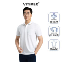 Áo polo ngắn tay VITIMEX ATR5001/5002/5005/5007/5011  phom rộng, chất liệu mền mịn, thiết kế trơn lịch lãm