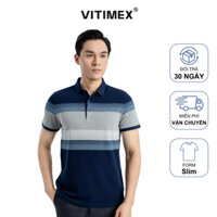 Áo polo ngắn tay VITIMEX ATS3017/3019/3021 phom slimfit ôm vừa, chất liệu mền mịn, thiết kế lịch lãm công sở