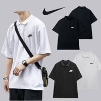 Áo Polo Nike Nam Nữ Form Rộng Cổ Đẹp, Áo Thun Nam Nữ Chất Cotton Co Giãn 4 Chiều Chống Nhăn, Form Như HÌnh Happy Studio