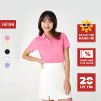 Áo polo nữ CANIFA chất liệu cotton pha cổ bẻ tay cộc 6TP23S003