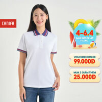 Áo polo nữ CANIFA cổ bẻ dáng basic phối màu viền 6TP24S005