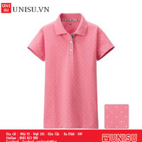 Áo Polo nữ chấm bi Uniqlo 134850-12 hồng -
