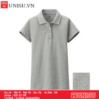 Áo Polo nữ chấm bi Uniqlo 134850-03 xám -