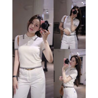 Áo Polo Nữ Croptop Cao Cấp - Chất Len Tăm Co Giãn, Form Đẹp, Mix Đồ Cực Xinh TA22