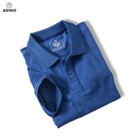 Áo polo nữ xanh bích đậm phối viền ADINO vải cotton polyester mềm dáng công sở slimfit hơi ôm trẻ trung APN03