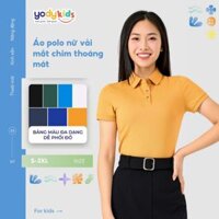 Áo polo nữ YODY vải cotton mắt chim gia đình mềm mại chống nhăn nhàu bai gião APN7280