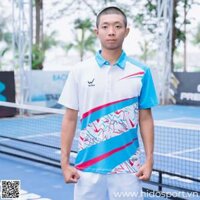 Áo Polo Pickleball Wika Kiba Xanh Ya Thiết Kế Chính Hãng