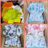 Áo Polo Sơ Mi Cách Điệu Xẻ Dưới Hai Màu Siêu Cá Tính Vải Tơ Ánh Cổ Nơ Baby Doll 2 Tần Bèo - áo cột dây bất kỳ,L DƯỚI 60KG