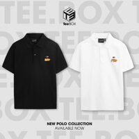 Áo polo Tee Box in hình chú chó dễ thương 2 màu trắng đen basic cho nam nữ