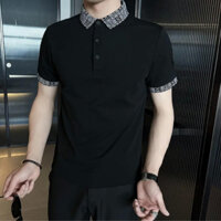 Áo Polo thổ cẩm 2 màu chất liệu vải CVC cá sấu