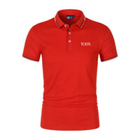 Áo polo thời trang mới T-O-D-S mùa hè cho nam, áo công sở thoải mái, cổ áo lapel, quần áo tennis