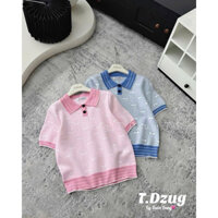 Áo polo thun nữ cộc tay chữ G hàng QC