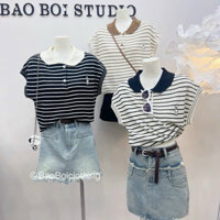 Áo polo thun nữ hạt gạo sát nách basic hàng Qc