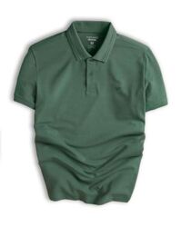 Áo Polo trơn basic thêu logo ngực ESTP038 - Xanh lá cây nhạt