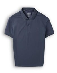 Áo Polo trơn basic thêu logo ngực ESTP038 - Xanh đá đậm 1