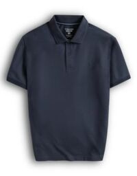 Áo Polo trơn basic thêu logo ngực ESTP038 - Xanh đá đậm 2