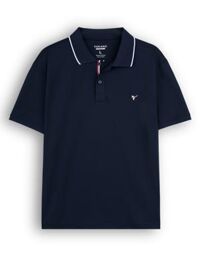 Áo polo trơn bo kẻ thêu logo ngực GSTP048