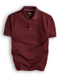 Áo polo trơn bo kẻ thêu logo ngực GSTP066