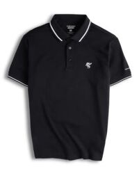 Áo Polo trơn bo kẻ thêu logo ngực TRN FSTP055