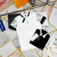 Áo Polo Versace Cổ Dệt Tay Bo Hoạ Tiết Thêu Ngực Áo - Áo Polo Vơ Sạc Chất Cotton Cao Cấp Đẹp