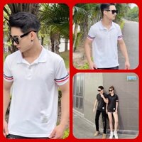 Áo polo viền tay vải gai cao cấp unisex dành cho cả nam và nữ