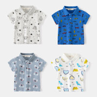 Áo polo WELLKIDS hoạ tiết bao ngầu A1164 cho bé trai 2-8 tuổi - Little Maven Official Store