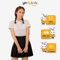 Áo polo YODY nữ mắt chim bo cổ kẻ vạch thoáng mát APN5074 New