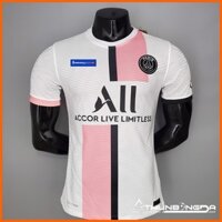 Áo PSG trắng hồng sân khách 2021/2022, 2021/22 bản PLAYER Body Fit cao cấp (Thái Lan)