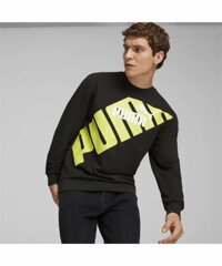 Áo Puma Nam Chính Hãng - POWER Graphic Crew Sweatshirt - Màu Đen | JapanSport 681298-51