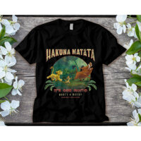 Áo quà tặng 2024 Disney Lion King Hakuna Matata Khẩu trang Simba Timon Pumbaa Unisex