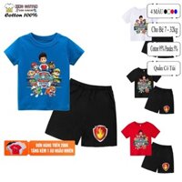 Áo Quần Trẻ Em Cotton ( Combo 4 Bộ ) biệt đội chó paw 2 siêu cool , King Cotton