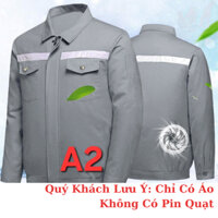 Áo Quạt Điều Hoà,( KHÔNG CÓ PIN QUẠT) áo quạt điều hoà 2 lớp giá rẻ, lắp được 2 quạt ,chất kaki dày dặn,bền, thoáng mát
