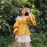 ÁO QUÂY BÈO NGỰC CÓ DÂY CỔ