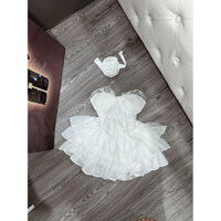 áo quây cúp hoa có dây cột phối chân váy toe