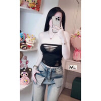 Áo quây khoét ngực siêu đẹp phối đồ cực sang