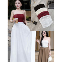 Áo quây ống ren croptop basic phối đồ